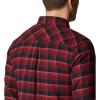 Columbia Men’s Flare Gun Stretch Flannel(Red Jasper Shadow Plaid)