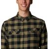 Columbia Men’s Flare Gun Stretch Flannel(Stone Green Buffalo Check)