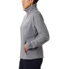 Columbia Women’s Benton Springs Full Zip(Light Grey Heather/Fuchsia)