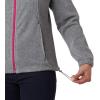 Columbia Women’s Benton Springs Full Zip(Light Grey Heather/Fuchsia)