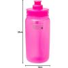 Elite Fly Tex Cycling Water Bottle 550ml – Clear Smoke – Ultra-Lightweight, BPA-Free, Easy-Squeeze Sports Bottle for Road, MTB & Gravel(Clear Pink Fluo  550ml)