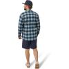 Flylow Men’s Royal Shirt – Button-Up Long-Sleeve Shirt for Mountain Biking & Casual Wear(Laguna/Mist Plaid)