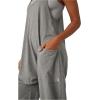 Free People womens Hot Shot Onesie(Charcoal Heather)