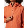 Helly Hansen Women’s Long Belfast Lightweight Waterproof Windproof Breathable Raincoat Jacket with Hood(179 Terracotta)