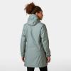 Helly Hansen Women’s Long Belfast Lightweight Waterproof Windproof Breathable Raincoat Jacket with Hood(485 Grey Cactus)
