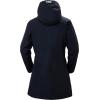 Helly Hansen Women’s Long Belfast Lightweight Waterproof Windproof Breathable Raincoat Jacket with Hood(597 Navy)