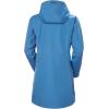 Helly Hansen Women’s Long Belfast Lightweight Waterproof Windproof Breathable Raincoat Jacket with Hood(636 Azurite)