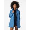 Helly Hansen Women’s Long Belfast Lightweight Waterproof Windproof Breathable Raincoat Jacket with Hood(636 Azurite)