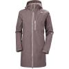 Helly Hansen Women’s Long Belfast Lightweight Waterproof Windproof Breathable Raincoat Jacket with Hood(656 Sparrow Grey)