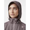 Helly Hansen Women’s Long Belfast Lightweight Waterproof Windproof Breathable Raincoat Jacket with Hood(656 Sparrow Grey)