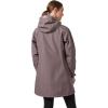 Helly Hansen Women’s Long Belfast Lightweight Waterproof Windproof Breathable Raincoat Jacket with Hood(656 Sparrow Grey)