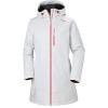 Helly Hansen Women’s Long Belfast Lightweight Waterproof Windproof Breathable Raincoat Jacket with Hood(823 Nimbus Cloud)