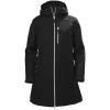 Helly Hansen Women’s Long Belfast Lightweight Waterproof Windproof Breathable Raincoat Jacket with Hood(991 Black)