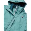 Helly Hansen Women’s Long Belfast Lightweight Waterproof Windproof Breathable Raincoat Jacket with Hood(Jade)