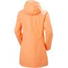 Helly Hansen Women’s Long Belfast Lightweight Waterproof Windproof Breathable Raincoat Jacket with Hood(Melon)