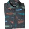 KAVU River Wrangler Short Sleeve Print Button Down Shirt(Fish Stamp)