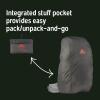 Kelty Backpack Rain Cover, Water Proof Cover for Hiking and Backpacking Packs 30 to 105 Liters, Elastic Cinch, Integrated Stuff Pocket, 2024 Update(XL (80-105L))