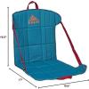 Kelty Camp Chair, Adjustable Minimalist Seat for Trail Breaks, Stadiums, Concerns, Closed Cell Foam Padding, 1.2oz (Bungee Cord/Beluga)(Deep Lake/Fallen Rock)