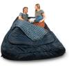 Kelty Tru.Comfort Doublewide 20 Degree Sleeping Bag – Two Person Synthetic Camping Sleeping Bag for Couples & Family Camping(Pageant Blue)
