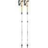 LEKI Cressida FX Carbon AS Collapsible Lightweight Walking Poles for Trekking & Hiking(White-Orange-Silver)