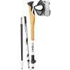LEKI Cross Trail FX Superlite Trekking Poles – Foldable Collapsible Carbon Lightweight Poles for Hiking & Trail Running(White-Ferra-Black)
