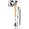 LEKI Cross Trail FX Superlite Trekking Poles – Foldable Collapsible Carbon Lightweight Poles for Hiking & Trail Running(White-Lightblue-Black)