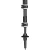 LEKI Legend Black Carbon Adjustable Lightweight Walking Pole (Single) for Trekking & Hiking(Black-Anthracite-Copper)