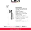 LEKI Makalu FX Carbon AS Trekking Poles – Foldable Collapsible Lightweight Walking Poles for Hiking(Anthracite-Red-Black)
