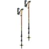 LEKI Sherpa Aluminum Adjustable Lightweight Ski Poles for Backcountry Skiing & Snowboarding(Dark Anthracite-Copper-Neonyellow)