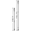 LEKI Spin Shark SL Aluminum Adjustable Lightweight Trekking Poles for Hiking & Nordic Walking(White-Green-Anthracite)