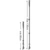 LEKI Traveller Alu Aluminum Adjustable Lightweight Trekking Poles for Hiking & Nordic Walking(Anthracite-Gray-Red)