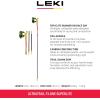 LEKI Ultratrail FX.One Superlite Trekking Poles – Carbon Foldable Ultralight Poles for Hiking & Trail Running(Red-Yellow-Carbon)