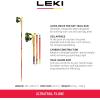 LEKI Ultratrail FX.One Trekking Poles – Carbon Foldable Ultralight Poles for Hiking & Trail Running(Red-Black)