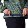 Mountain Hardwear Women’s Microchill Snap Neck Pullover(Nitric Blue Stria Print)