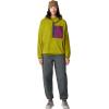 Mountain Hardwear Women’s Microchill Snap Neck Pullover(Python Green)