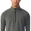 Mountain Hardwear mens Microchill 1/4 Zip Pullover(Foil Grey Heather)