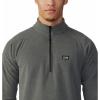 Mountain Hardwear mens Microchill 1/4 Zip Pullover(Foil Grey Heather)