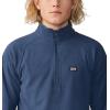 Mountain Hardwear mens Microchill 1/4 Zip Pullover(Hardwear Navy Heather)