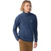 Mountain Hardwear mens Microchill 1/4 Zip Pullover(Hardwear Navy Heather)