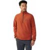 Mountain Hardwear mens Microchill 1/4 Zip Pullover(Iron Oxide Heather)