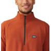 Mountain Hardwear mens Microchill 1/4 Zip Pullover(Iron Oxide Heather)