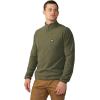 Mountain Hardwear mens Microchill 1/4 Zip Pullover(Surplus Green Heather)