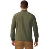 Mountain Hardwear mens Microchill 1/4 Zip Pullover(Surplus Green Heather)