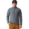 Mountain Hardwear mens Microchill 1/4 Zip Pullover(Volcanic Heather)