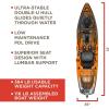 Old Town Sportsman PDL 120 Solo Angler Sit-on-Top Pedal Fishing Kayak, 12ft(Ember Camo)