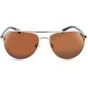 Optic Nerve – 2022 Premium & Affordable Polarized Round Aviator Sunglasses for Women, Cadet Edition with Gold Frame/Brown Lens