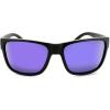 Optic Nerve womens Kingfish(Matte Black Frame With Brown/Blue Mirror Lens)