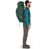 Osprey Aether Plus 70L Men’s Backpacking Backpack, Eclipse Grey, S/M(Axo Green)