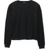 Prana Womens Cozy Up Long Sleeve Crew Black Small