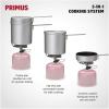 Primus | Essential Trail Kit Backpacking Kitchen | Sit-on-top Stove, 0.5L Pot, and Pan, Silver (P-351150)(Silver)